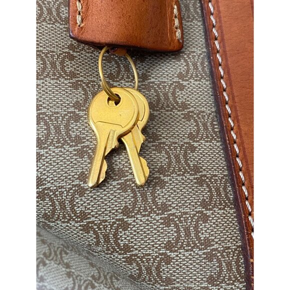 Vintage Céline Macadam Duffle Bag Large Travel Boston Weekender 45cm Unisex - Picture 16 of 16